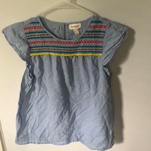 Girls size Large ruffled top